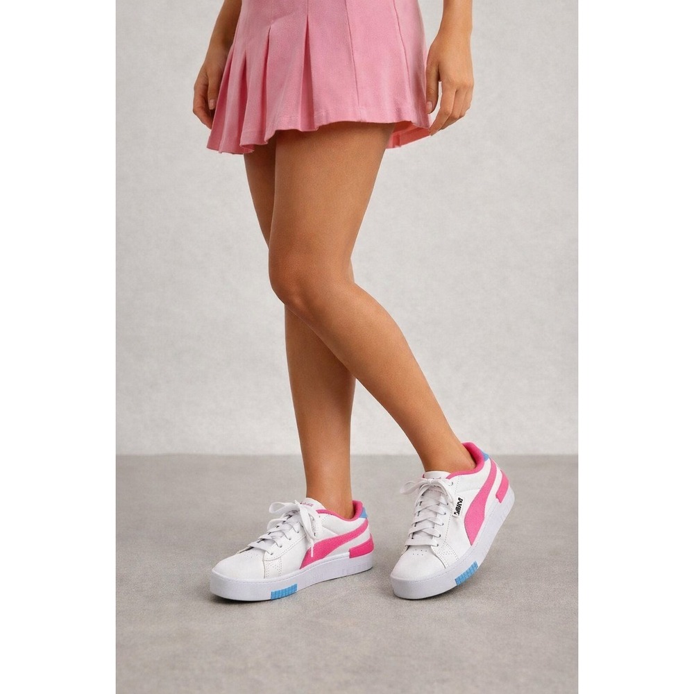 Puma Jada SC Tennis Shoe Womens 8.5 WhitePinkBlack Soft Foam